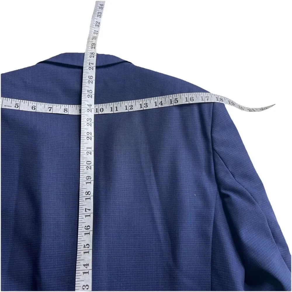 Arturo Calle Men 2pc Suit Drago Italian Fabric Super 110s Organic Wool 36R 30x29
